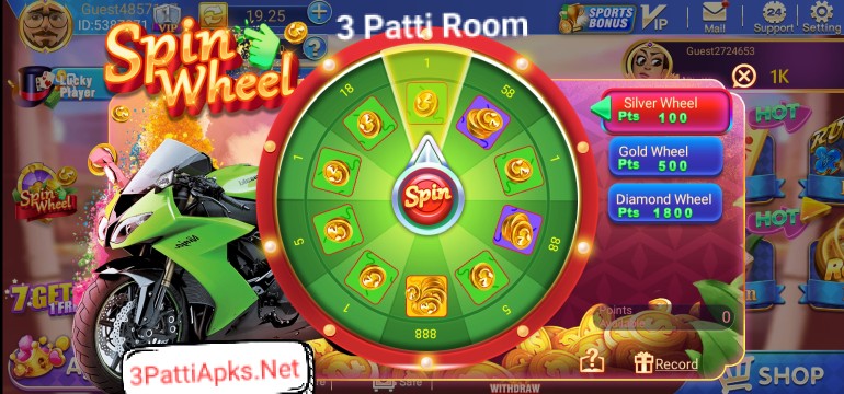 3 Patti Room Features