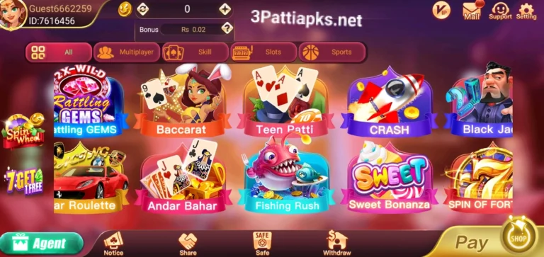 3 Patti No1 Games List Pakistan