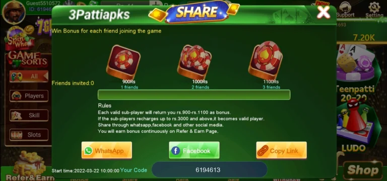 3 Patti Crown Bonuses and Rewards Pakistan 2026